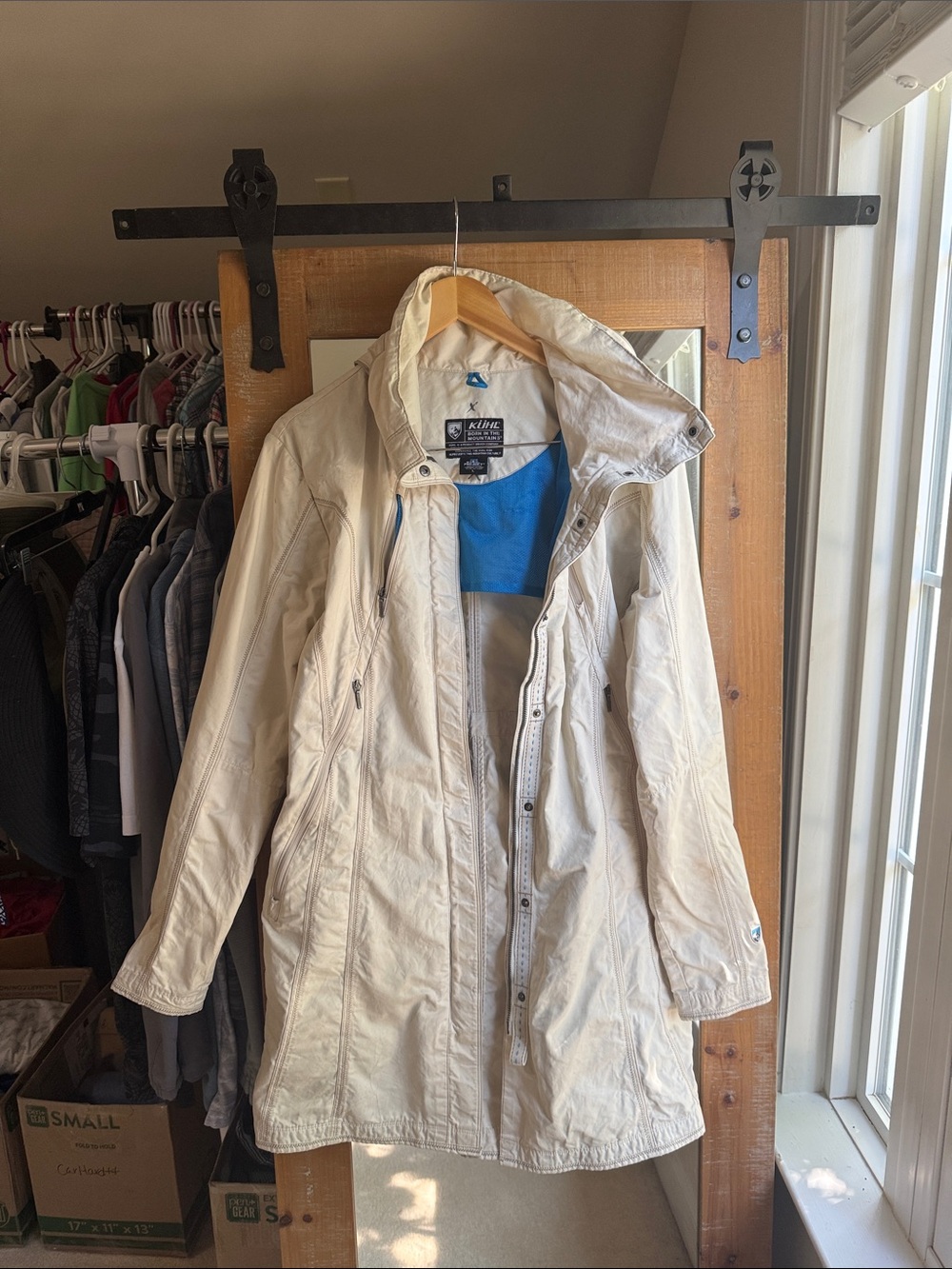 Kuhl Ivory Hooded Jacket Size L